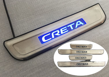 中国 ヒュンダイIX25 CRETA 2014 2015年のための耐久LEDの青く軽い通用口の土台の版 サプライヤー
