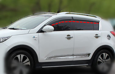 中国 KIA Sportage 2010 年-トリムの縞が付いている 2014 年のための日曜日そして雨監視車の窓のバイザー サプライヤー