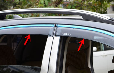 中国 ホンダ CR-V の 2012 年車の窓のバイザー、ステンレス鋼のトリムの縞の風のディフレクターの サプライヤー