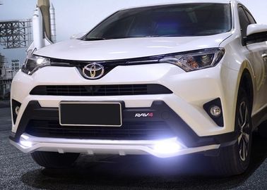 良い価格 TOYOTA 2016 RAV4 LEDライトとバックガード付きのプラスチックフロントカーバンパーガード オンライン