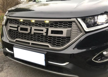 良い価格 カーグリル ラプタースタイル フロントグリル LEDライト Ford Edge 2015 2017 オンライン
