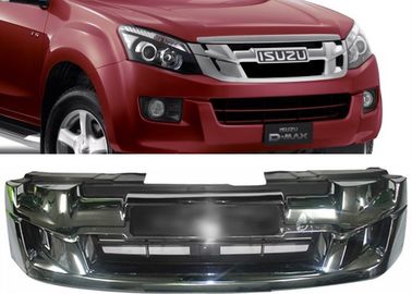 良い価格 ISUZU D-MAX 2012 2013 2014 2015 OEスタイル 赤い文字のクロームフロントグリル オンライン