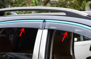 良い価格 ホンダ CR-V 2012 カーウィンドウ・バイザー ステンレス・スティール・トリム ストライプ・ウィンド・デフレクター オンライン